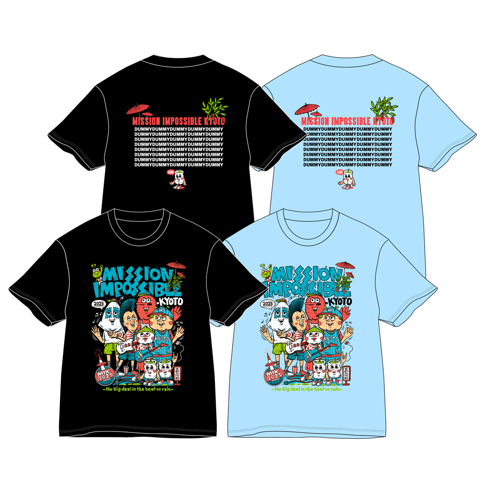 京都大作戦2025 牛若Tシャツ ブラック/XL 京都大作戦2025 第2次事前通販 】 牛若Tシャツ 《申込期間4/14