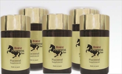 【送料無料】【サロン店販品】１８種類のアミノ酸・ＥＧＦ・ＦＧＦ・ＩＧＦなど話題の美容成分を数多く含む馬プラセンタ　貴重で高品質・安全な馬プラセンタエキスを高濃縮：　リセル　馬プラセンタ　プロ　２５０ｍｇ×１８０粒（約２か月分）×５個セット