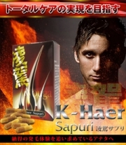 【送料無料】【まとめ買い】毛髪活性成分　馬プラセンタエキス・高麗人参エキス・コラーゲンペプチド・大豆イソフラボン含有　サプリメント　：Ｋ－Ｈａｅｒ　Ｓａｐｕｒｉ　ｒｙｏｕｇａ（凌駕サプリ）　×２個セット