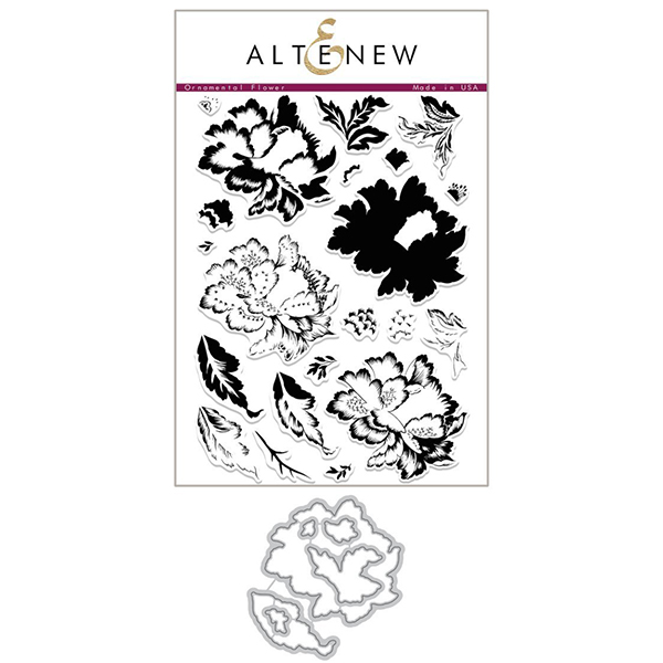 アルテニュー Ornamental Flower Stamp & Die Bundle