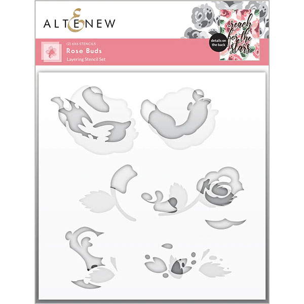 アルテニュー Rose Buds Layering Stencil Set (2 in 1)