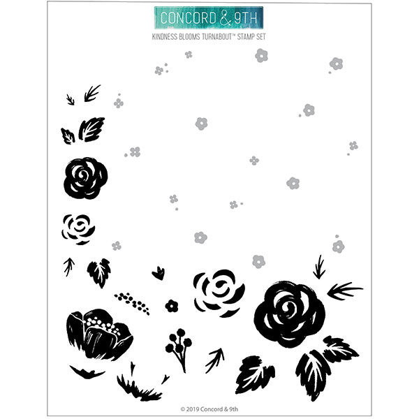 【コンコード＆ナインス/CONCORD & 9TH】クリアスタンプ - Kindness Blooms Turnabout