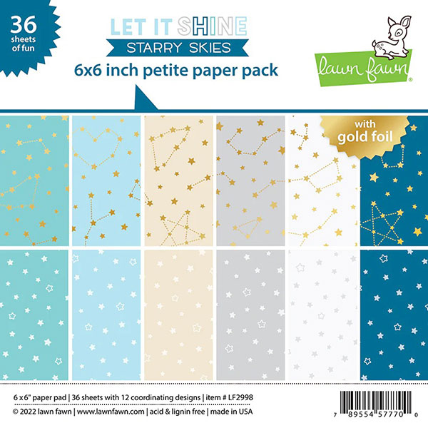 ローンフォーン 6インチペーパーパック - [let it shine starry skies] petite paper pack