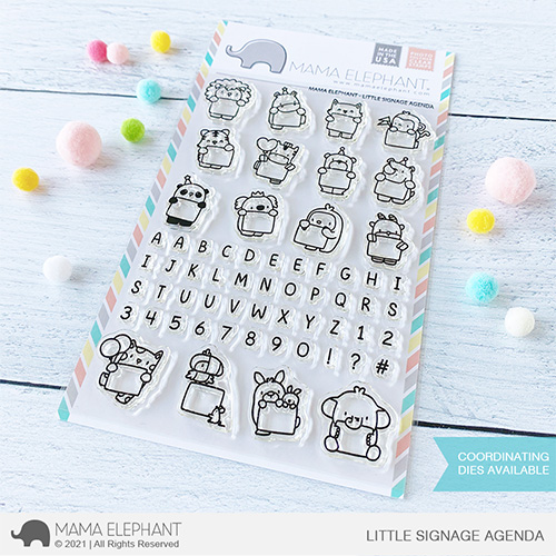 【ママエレファント/MAMA ELEPHANT】クリアスタンプ -LITTLE SIGNAGE AGENDA