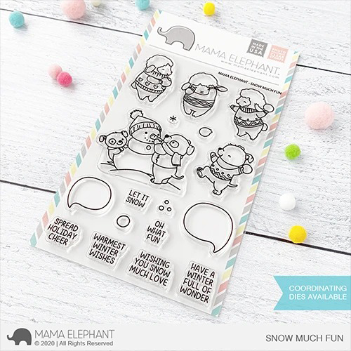 ママエレファント Mama Elephant クリアスタンプ Snow Much Fun