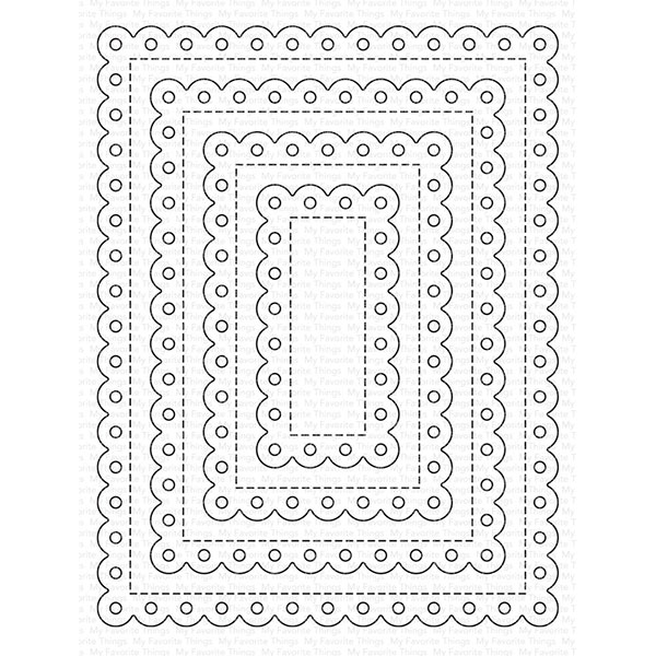 マイフェイバリットシングス Stitched Eyelet Lace Rectangle STAX