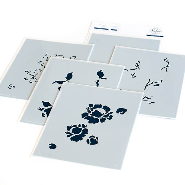 ピンクフレッシュスタジオ Joyful Peonies layering stencils
