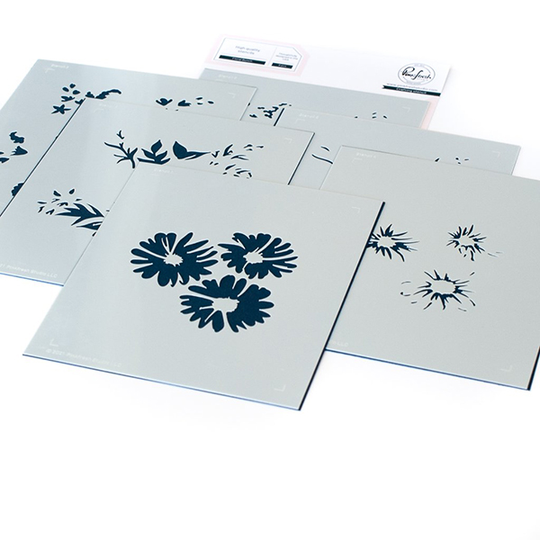 ピンクフレッシュスタジオ Floral Bunch layering stencil