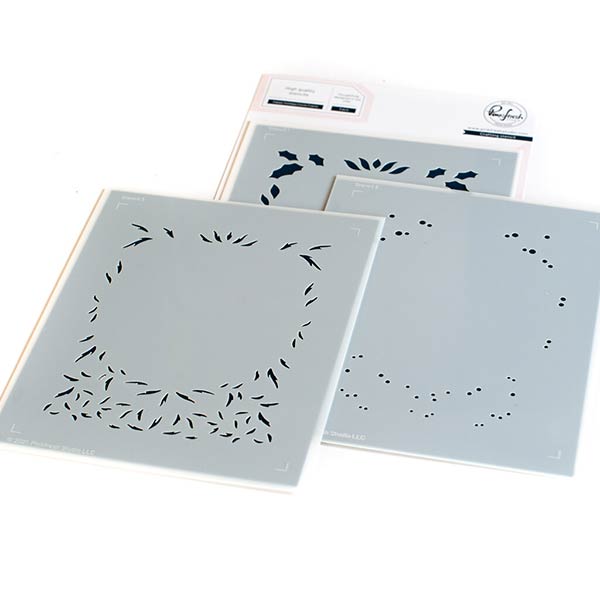 ピンクフレッシュスタジオ Happy Holidays Circle Frame layering stencil