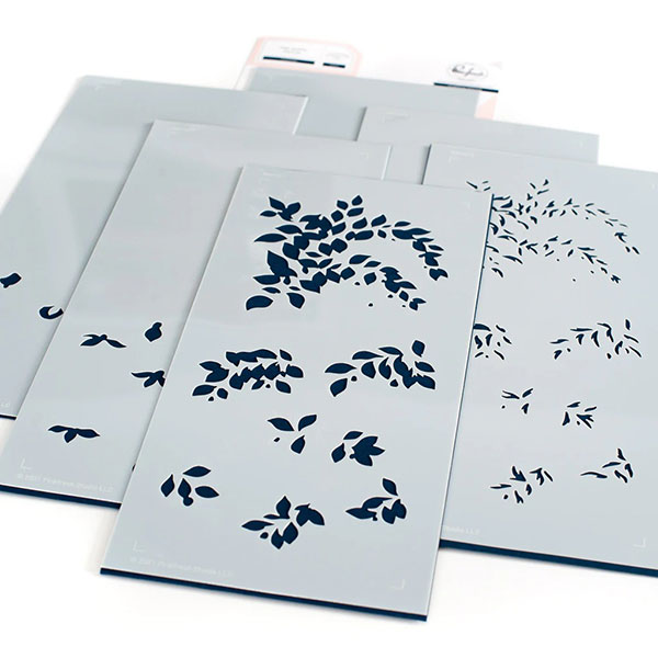 ピンクフレッシュスタジオ Fuchsias layering stencil