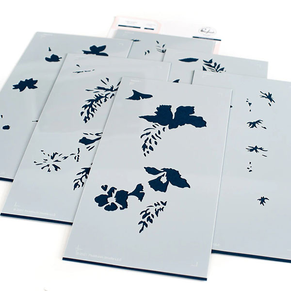 ピンクフレッシュスタジオ Hibiscus layering stencil