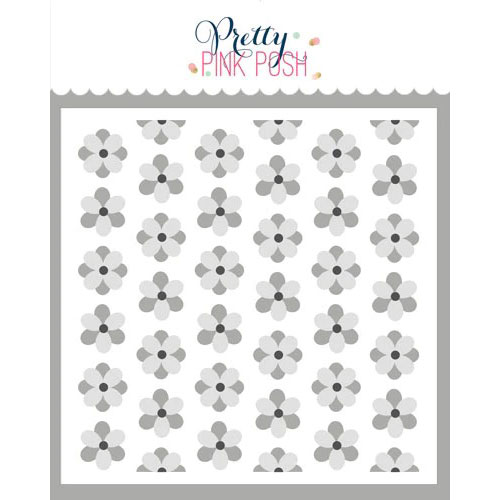 プリティピンクポッシュ Layered Spring Flowers Stencils (3 Pack)