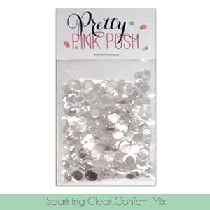 プリティピンクポッシュ Sparkling Clear Confetti Mix
