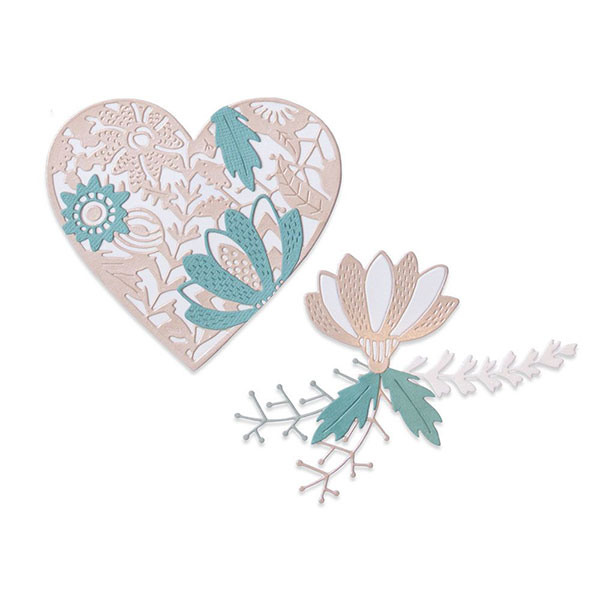 シジックス Bold Floral Heart