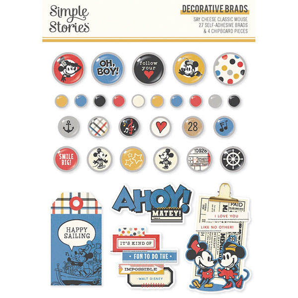 シンプルストーリーズ - [Say Cheese Classic Mouse] Decorative Brads