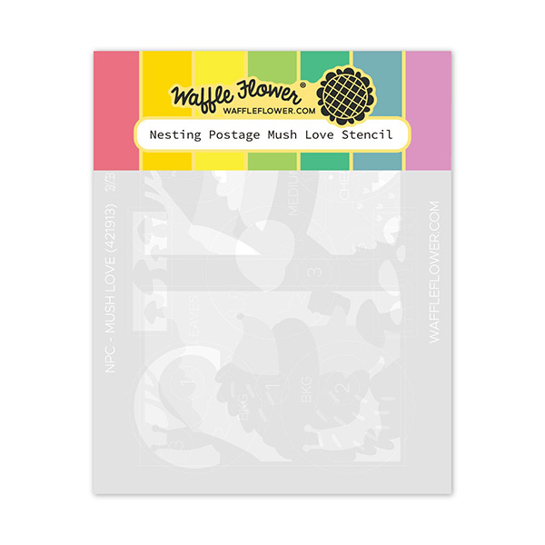 ワッフルフラワー Nesting Postage Collage Mush Love