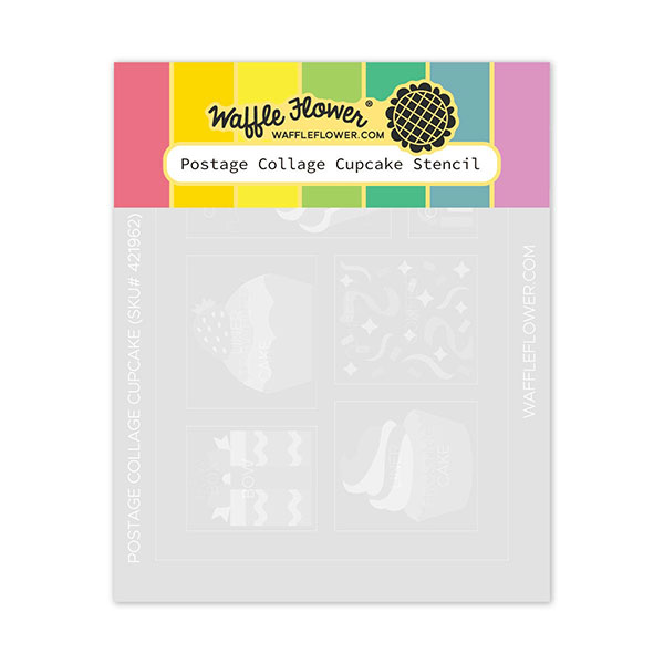 ワッフルフラワー Postage Collage Cupcake