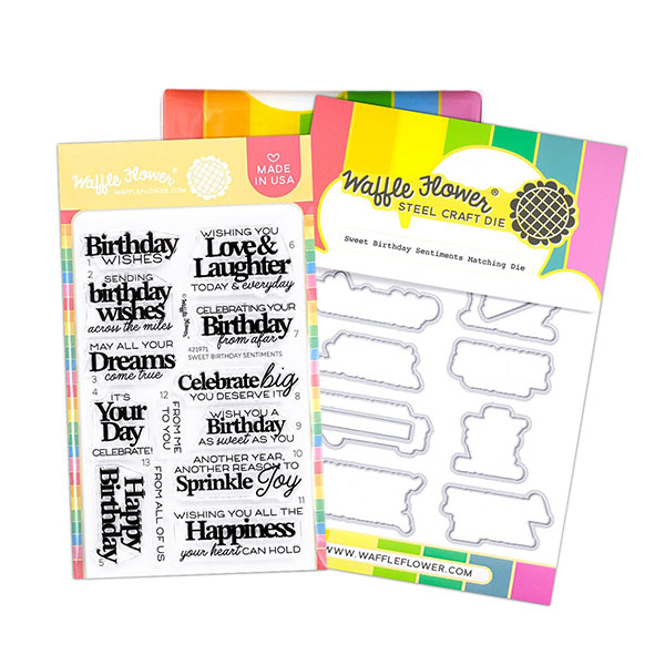 ワッフルフラワー Sweet Birthday Sentiments Combo