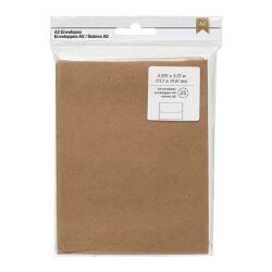 アメリカンクラフト 封筒- A2 Kraft Envelopes(25piece)