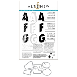アルテニュー Layered Letters AFG Stamp & Die Bundle