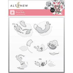 アルテニュー Rose Buds Layering Stencil Set (2 in 1)