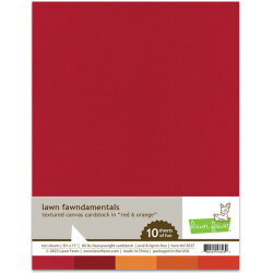 ローンフォーン textured canvas cardstock - red and oranget