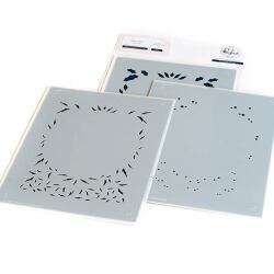 ピンクフレッシュスタジオ Happy Holidays Circle Frame layering stencil
