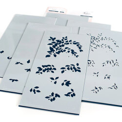 ピンクフレッシュスタジオ Fuchsias layering stencil