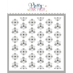 プリティピンクポッシュ Layered Spring Flowers Stencils (3 Pack)