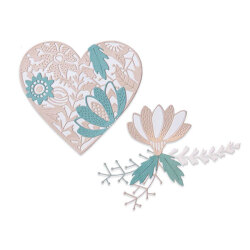 シジックス Bold Floral Heart