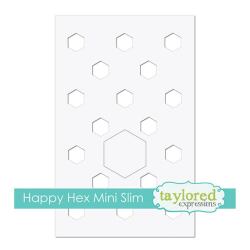 テイラードエクスプレッション Mini Slim Stencil - Happy Hex