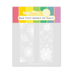 ワッフルフラワー Round Floral Bookmark Duo