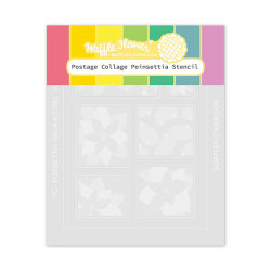 ワッフルフラワー Postage Collage Poinsettia