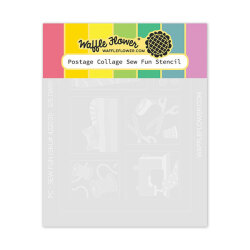 ワッフルフラワー Postage Collage Sew Fun