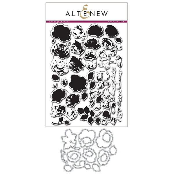 Altenewアルテニュー クラトユアーライフ Elegant Motifs アルテニュー/Altenew】セット - Vintage Roses Stamp & Die Bundle