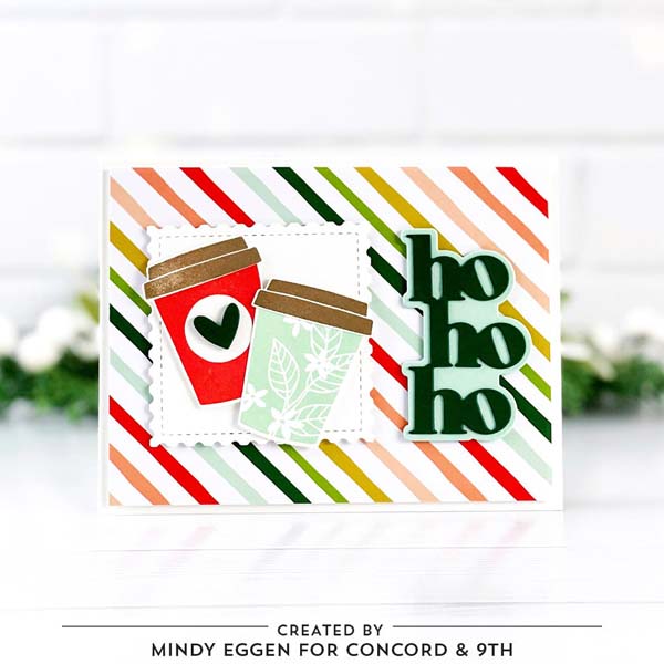 クラフターコンパニオン大/小文字C&9thBundledUpスタンプ&ダイセット コンコード＆ナインス/CONCORD & 9TH】クリアスタンプ＆ダイセット