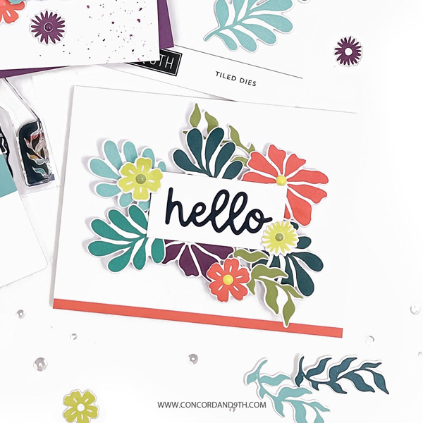 コンコード＆ナインス/CONCORD & 9TH】クリアスタンプ＆ダイ - Tiled