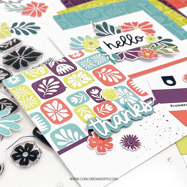 コンコード＆ナインス/CONCORD & 9TH】クリアスタンプ＆ダイ - Tiled