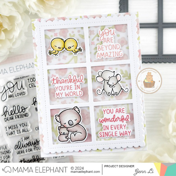 クリアスタンプ　ママエレファント ママエレファント/MAMA ELEPHANT】クリアスタンプ - THINKING OF YOU