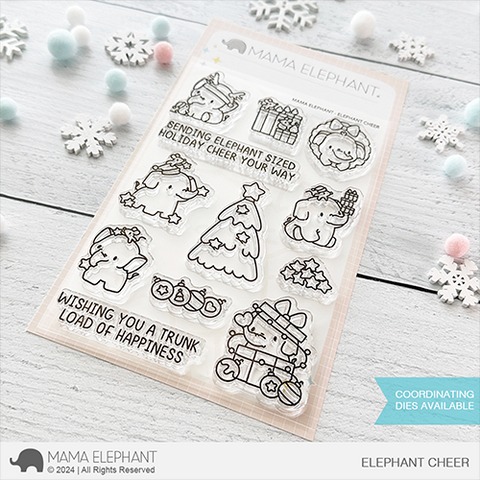 クリアスタンプ　ママエレファント ママエレファント/MAMA ELEPHANT】クリアスタンプ＆ダイセット