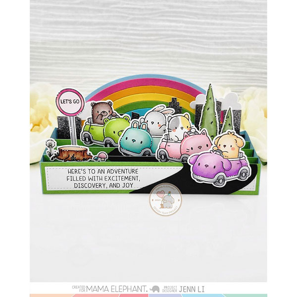 クリアスタンプ　ママエレファント ママエレファント/MAMA ELEPHANT】クリアスタンプ＆ダイセット