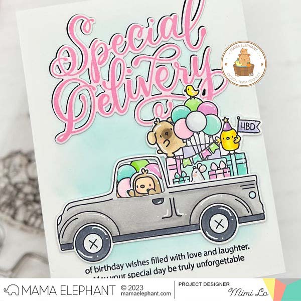クリアスタンプ　ママエレファント ママエレファント/MAMA ELEPHANT】クリアスタンプ＆ダイセット