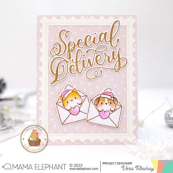 クリアスタンプ　ママエレファント ママエレファント/MAMA ELEPHANT】クリアスタンプ＆ダイセット