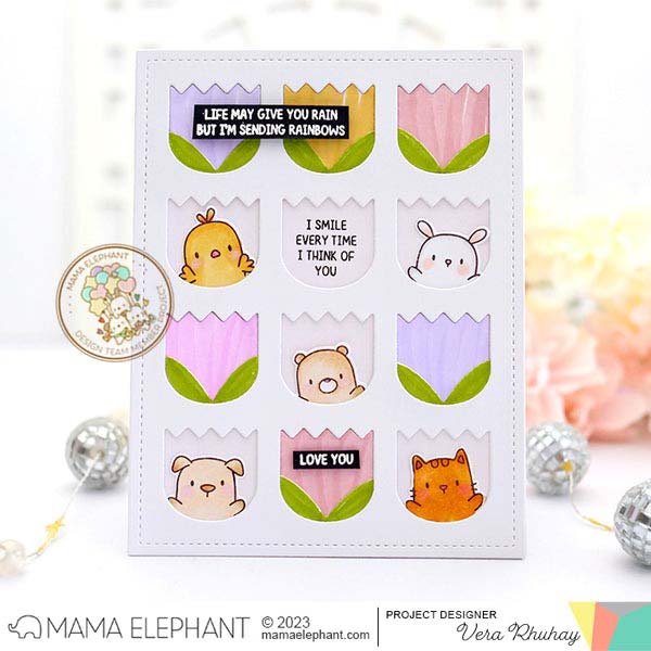 クリアスタンプ　ママエレファント ママエレファント/MAMA ELEPHANT】クリアスタンプ - TYPED THANK
