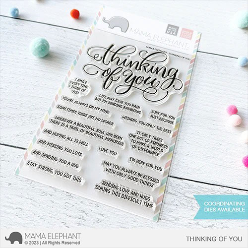 ママエレファント/MAMA ELEPHANT】クリアスタンプ - THINKING OF YOU