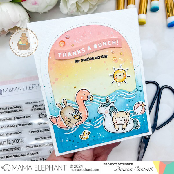 ママエレファント/MAMA ELEPHANT】クリアスタンプ - TYPED THANK