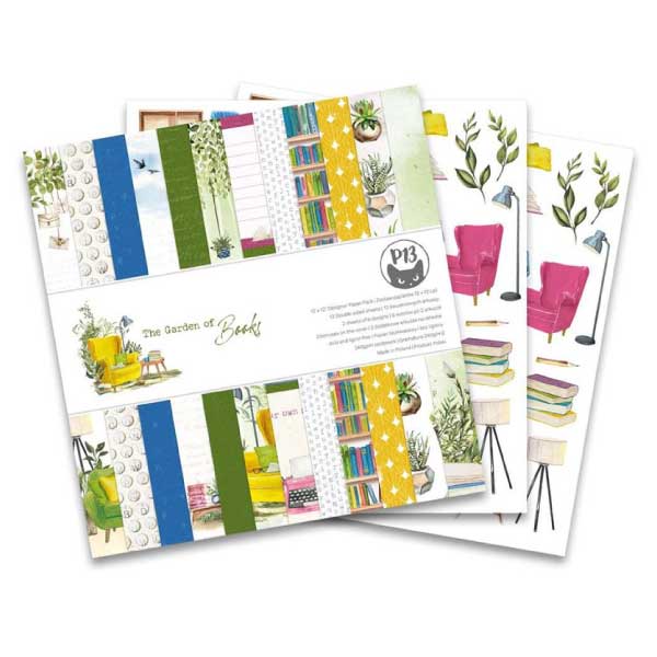 P13】12インチペーパーコレクションキット -The Garden Of Books