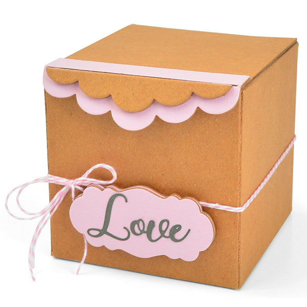 シジックス/Sizzix】【ScoreBoards】ダイ - Box Gift with Scallop Edges