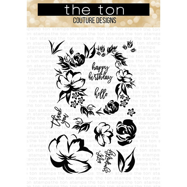 ザ・トン/The Ton】クリアスタンプ - Watercolor Wreath