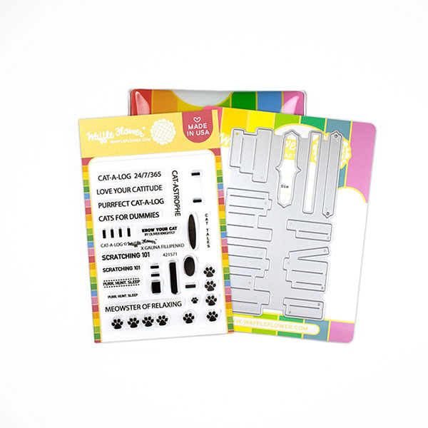 未使用⭐︎超人気♡Flower Cart スタンプセットスタンピンアップ ワッフルフラワー/waffle flower】クリアスタンプ＆ダイセット - Cat-a